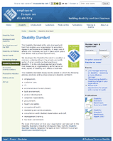 Employers' Forum on Disability internal page example